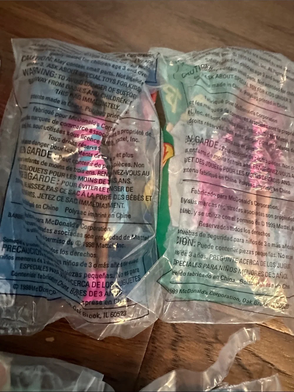 90’s McDonald's Barbie Collector Happy Meal Toys - Assorted Colorful Pack